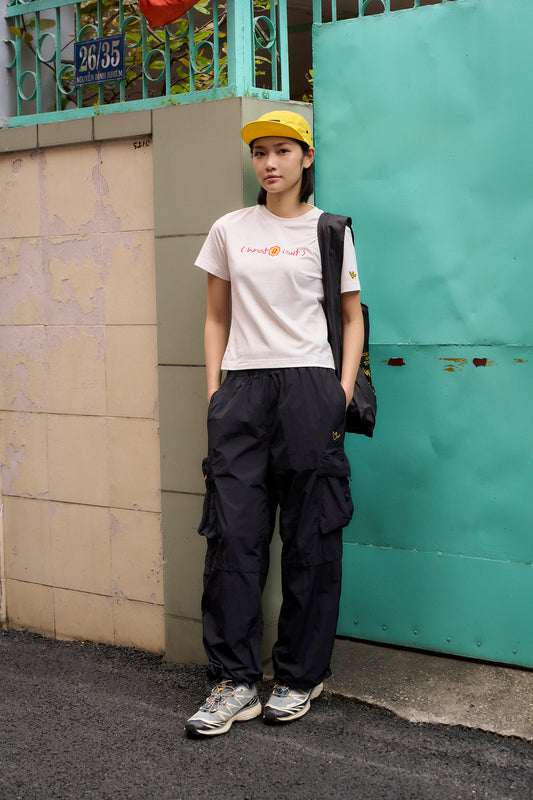 BLACK VIETNAM SIGNAGE POLYESTER TOTE BAG