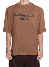 BROWN ELECTRO WASHED TSHIRT