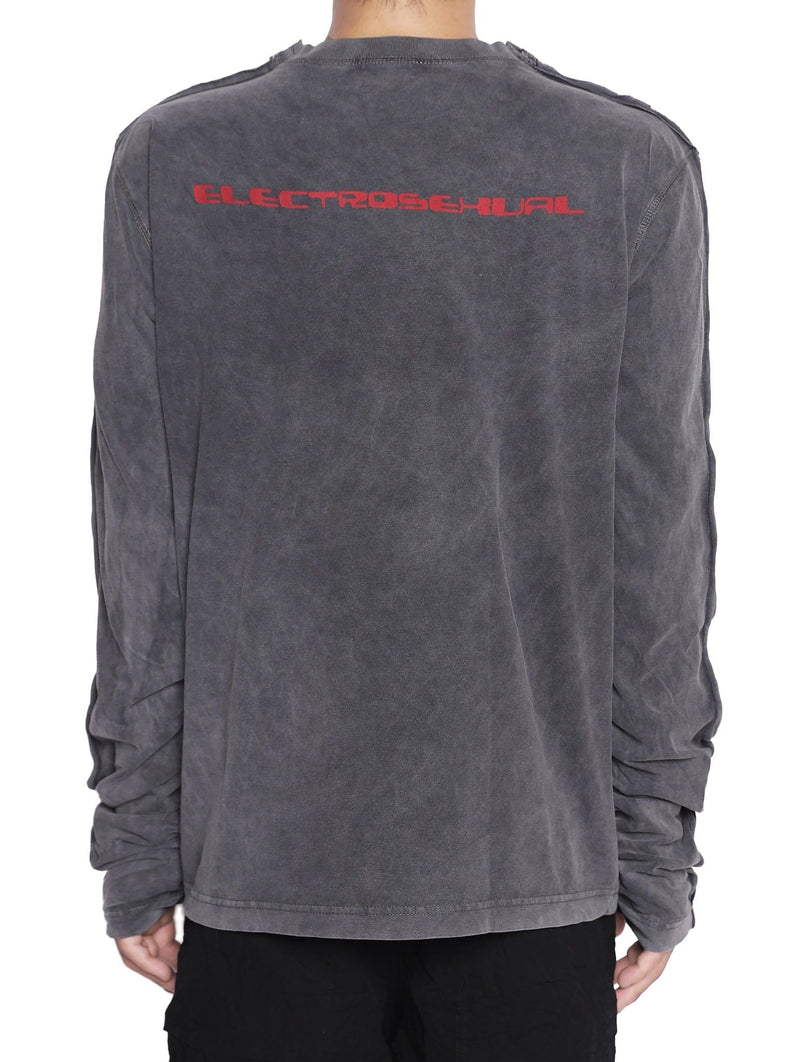 ELECTROSEXUAL GREY WASHED LONGSLEEVES