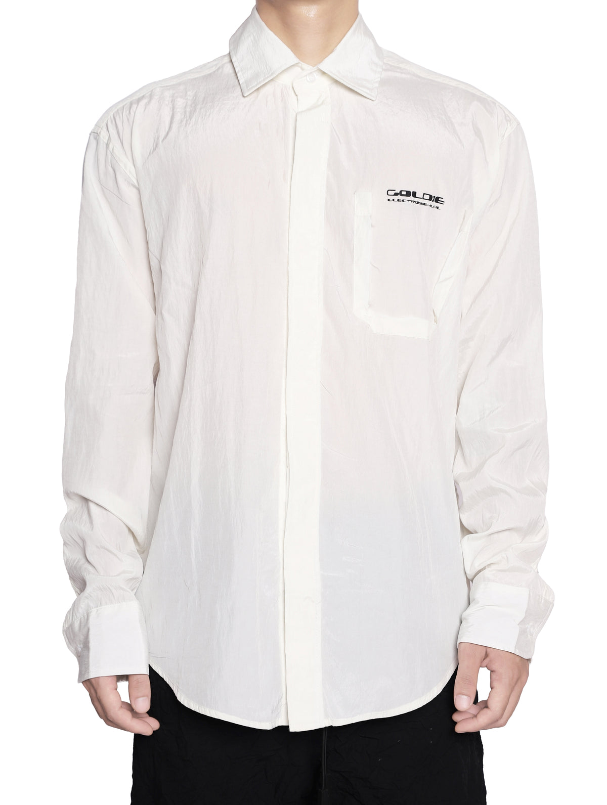 WHITE CUPRO LONG SHIRT