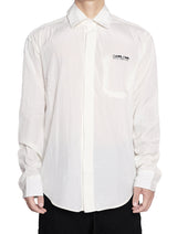 WHITE CUPRO LONG SHIRT