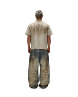 "FNOS" WASHED PRINTED TEE TWG39 - DIRTY BEIGE