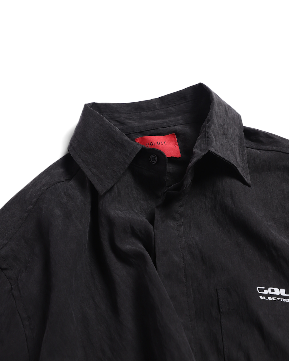 BLACK CUPRO LONG SHIRT