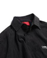 BLACK CUPRO LONG SHIRT