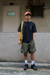 ORANGE 5-PANEL POLYAMIDE RIPSTOP CAP