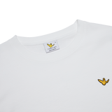 WHITE WII BASIC ANGEL LONG SLEEVE COTTON TEE