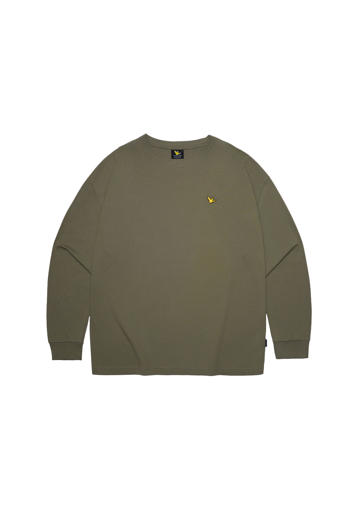 GREEN CB WII BASIC ANGEL LONG SLEEVE COTTON TEE
