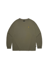 GREEN CB WII BASIC ANGEL LONG SLEEVE COTTON TEE