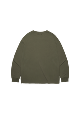 GREEN CB WII BASIC ANGEL LONG SLEEVE COTTON TEE