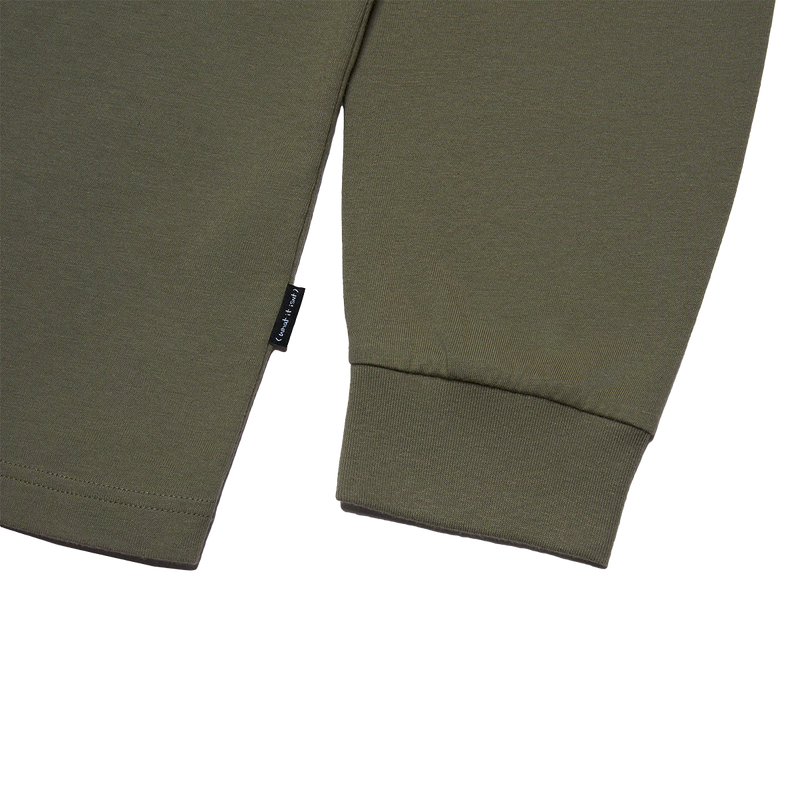 GREEN CB WII BASIC ANGEL LONG SLEEVE COTTON TEE