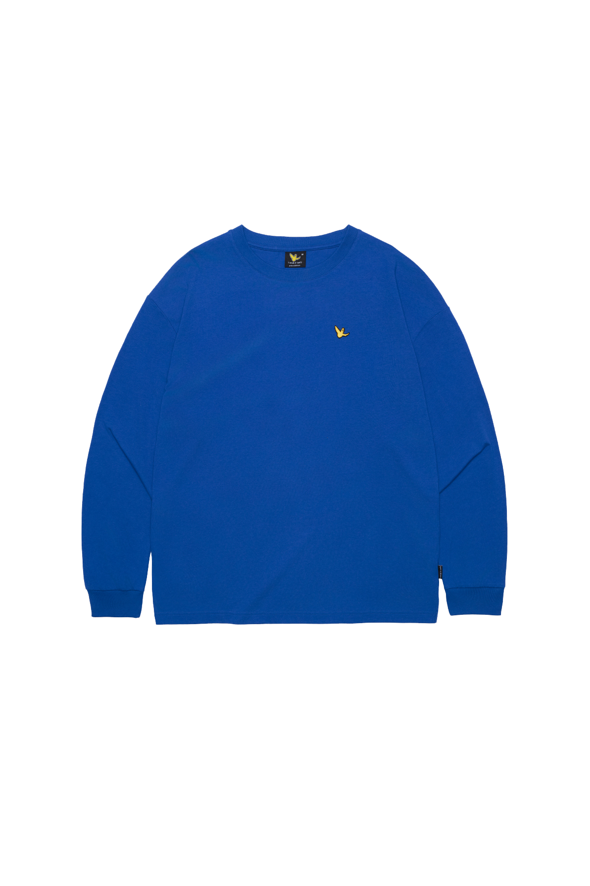 BLUE WII BASIC ANGEL LONG SLEEVE COTTON TEE