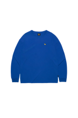 BLUE WII BASIC ANGEL LONG SLEEVE COTTON TEE