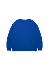 BLUE WII BASIC ANGEL LONG SLEEVE COTTON TEE