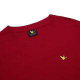 RED WII BASIC ANGEL LONG SLEEVE COTTON TEE