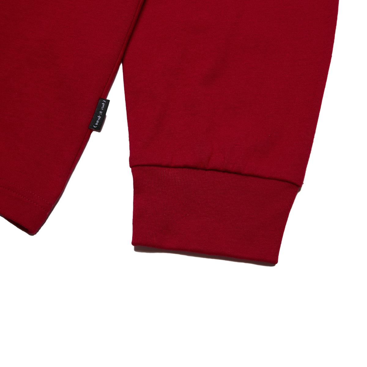 RED WII BASIC ANGEL LONG SLEEVE COTTON TEE