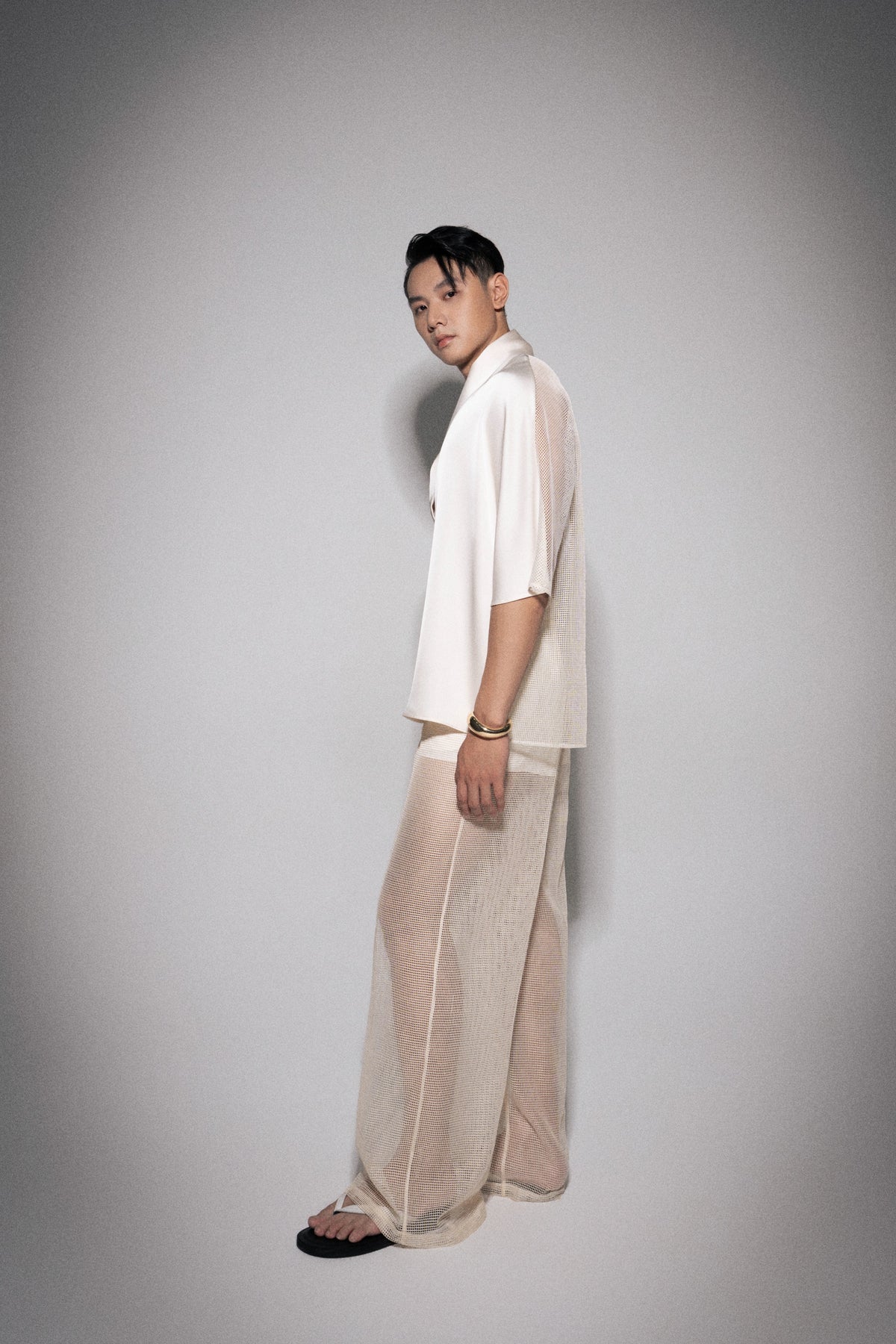 S26 Unisex Cream Oversized Top