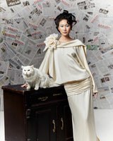 Xuan Thi Twist Silk Drop Waist Gown