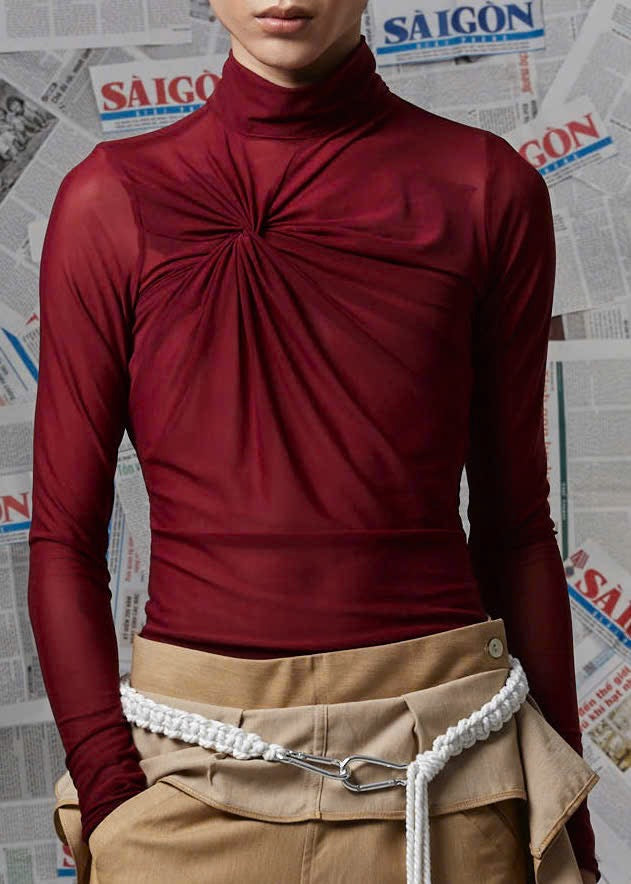 BORDEAUX DUONG QUANG MESH TOP