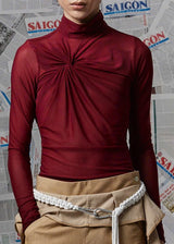 BORDEAUX DUONG QUANG MESH TOP