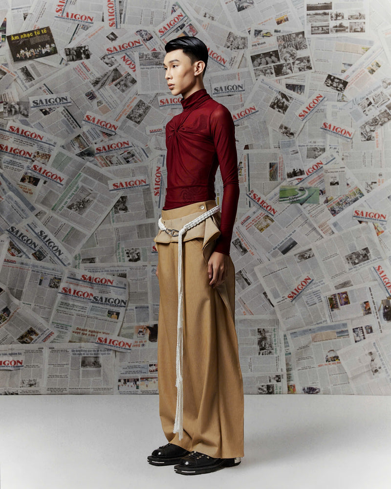 BORDEAUX DUONG QUANG MESH TOP