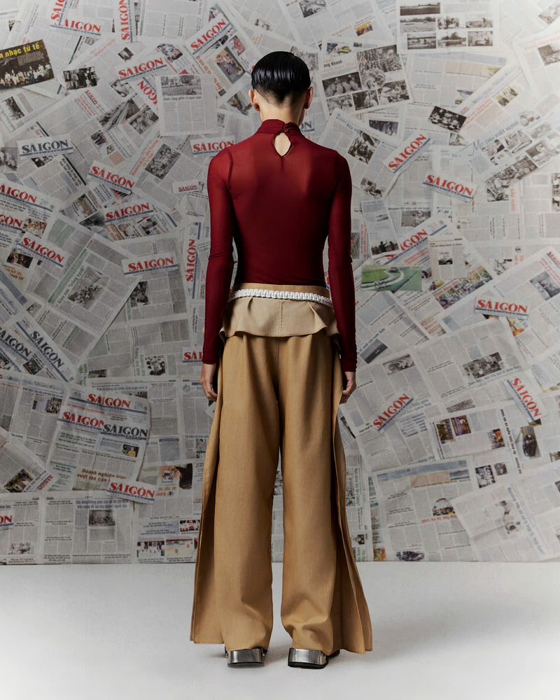 BORDEAUX DUONG QUANG MESH TOP