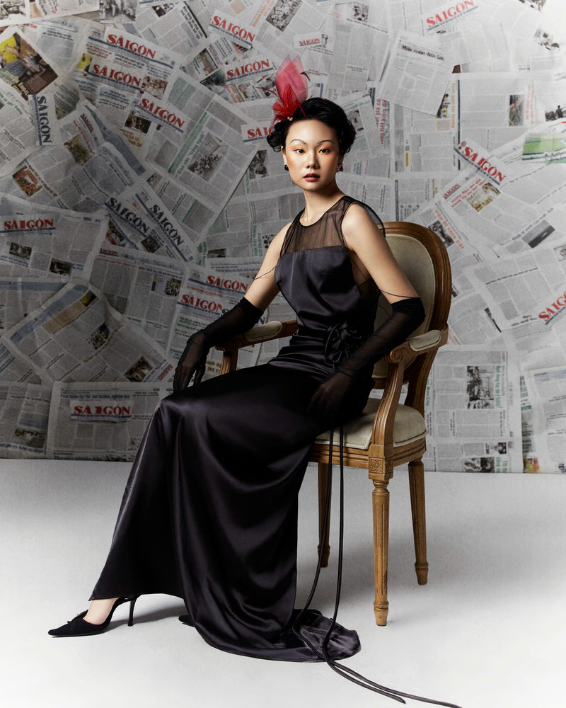 AN THU SATIN GOWN