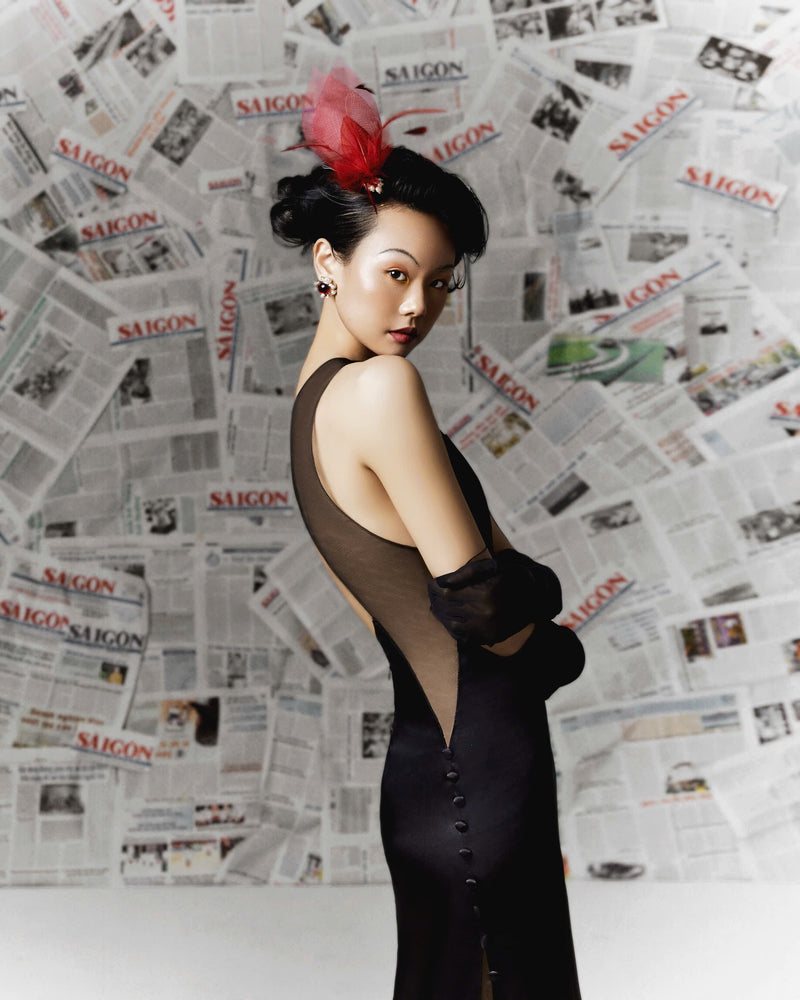 AN THU SATIN GOWN