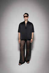 S26 Men's Black Mesh Fishnet Pants