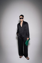S26 Men's Black Silk Shirt
