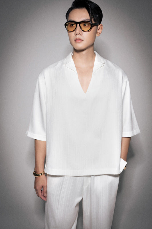 S26 Men's White Polo