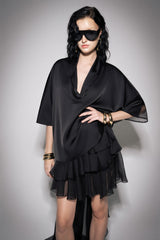 S26 Unisex Black Oversized Top