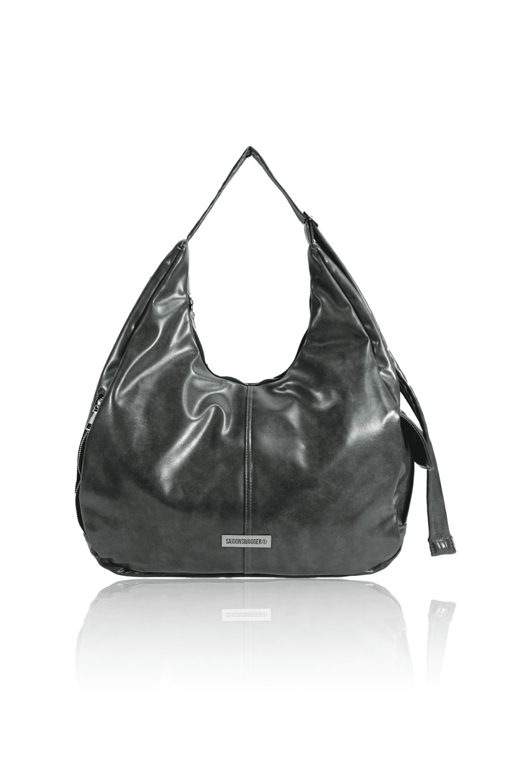 ASH GREY SGS VELO HOBO BAG /LARGE/