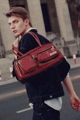 BURGUNDY SGS VELO UTILITY BAG /MEDIUM/
