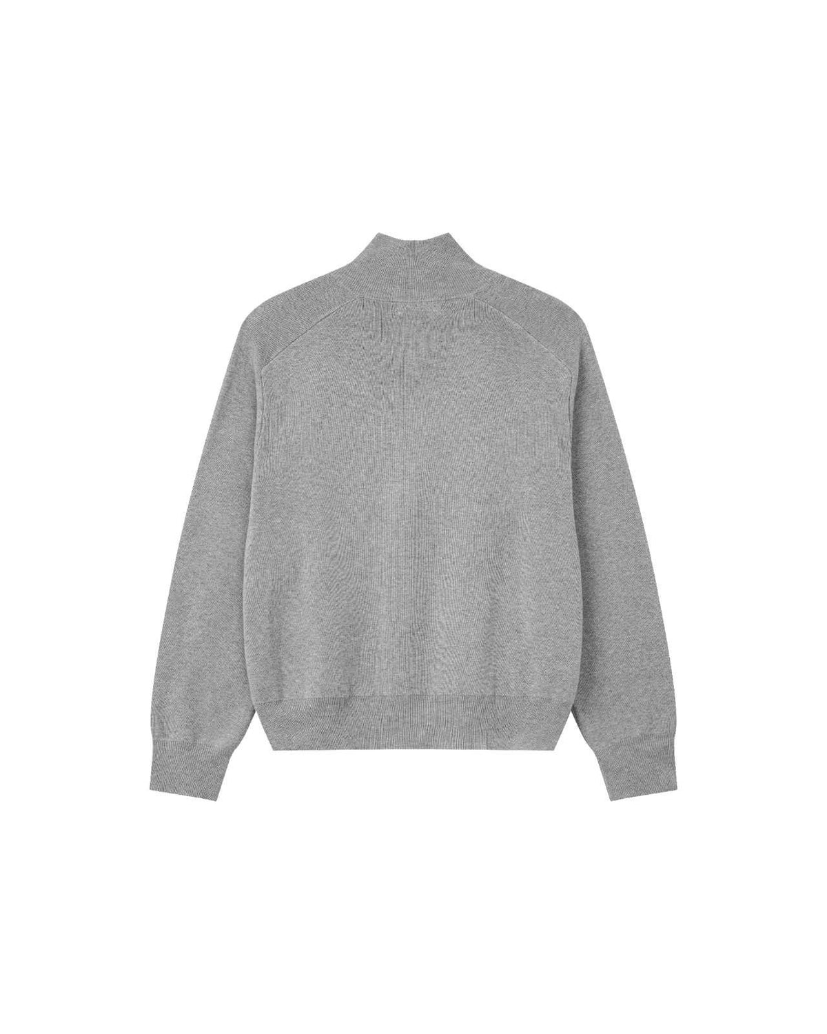 GRAY HEATHER TRACK KNIT