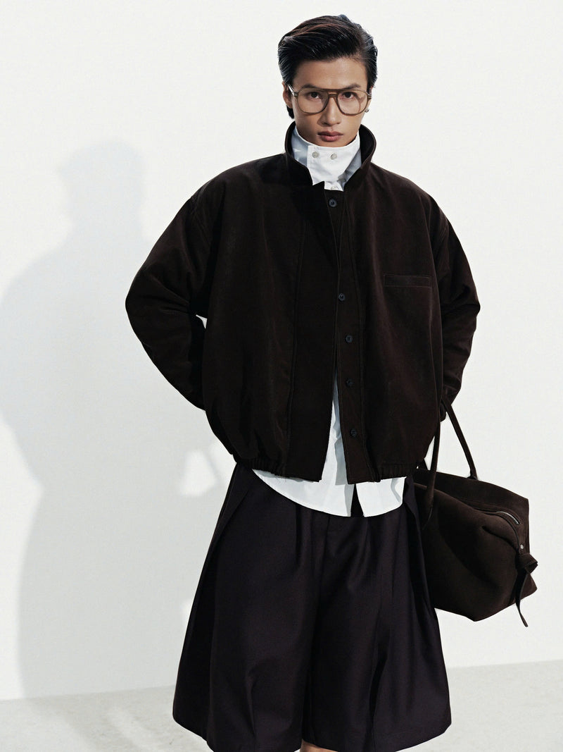 BROWN AERO SUEDE JACKET