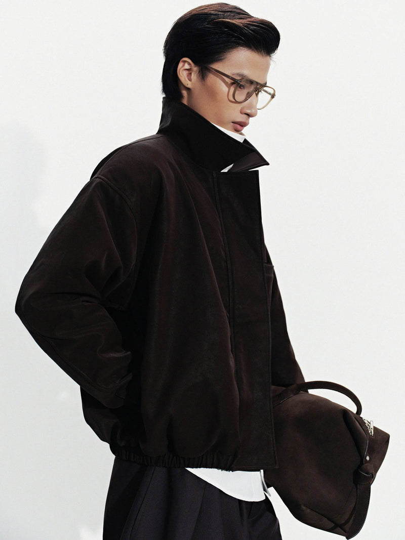 BROWN AERO SUEDE JACKET