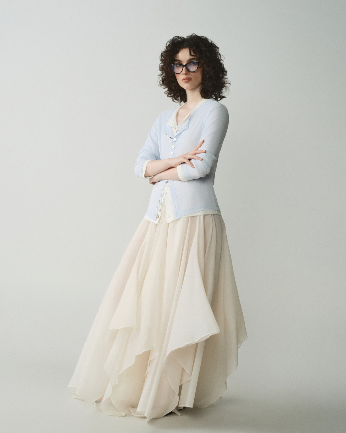 WHITE JELLYFISH SKIRT