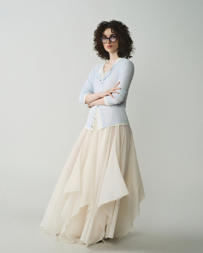 WHITE JELLYFISH SKIRT