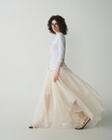 WHITE JELLYFISH SKIRT
