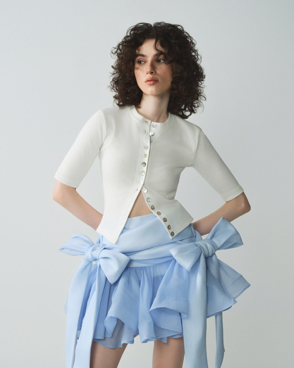 BLUE BOWTIE SKIRT