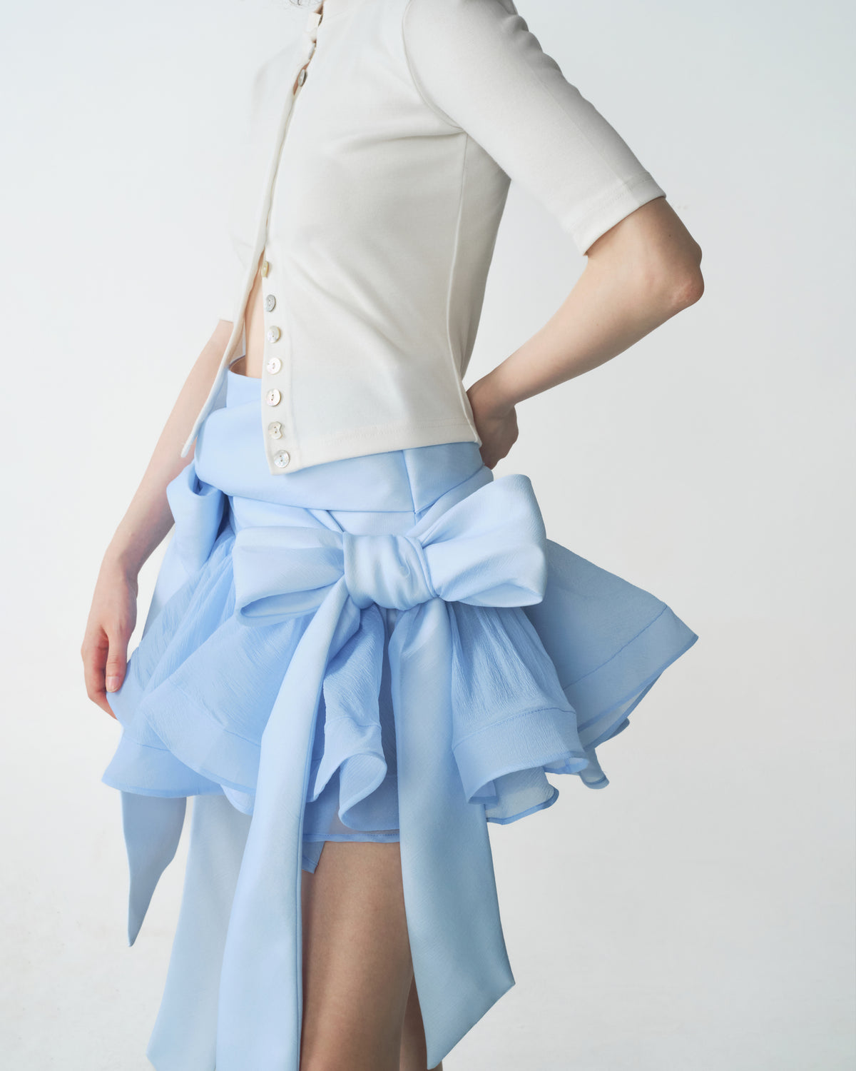BLUE BOWTIE SKIRT