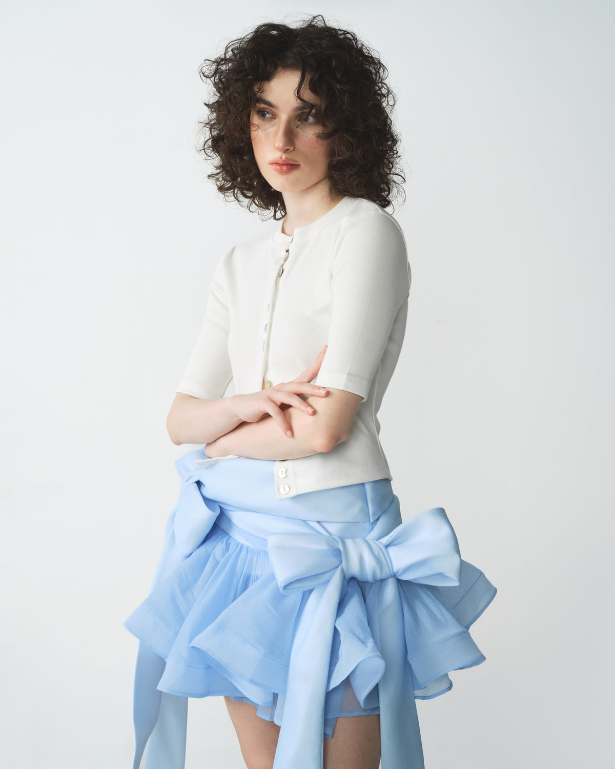 BLUE BOWTIE SKIRT