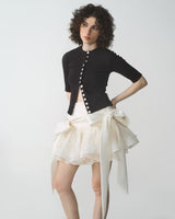 WHITE BOWTIE SKIRT