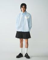 BABY BLUE ORIGAMI HEART SHIRT