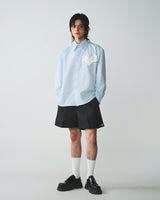 BABY BLUE ORIGAMI HEART SHIRT