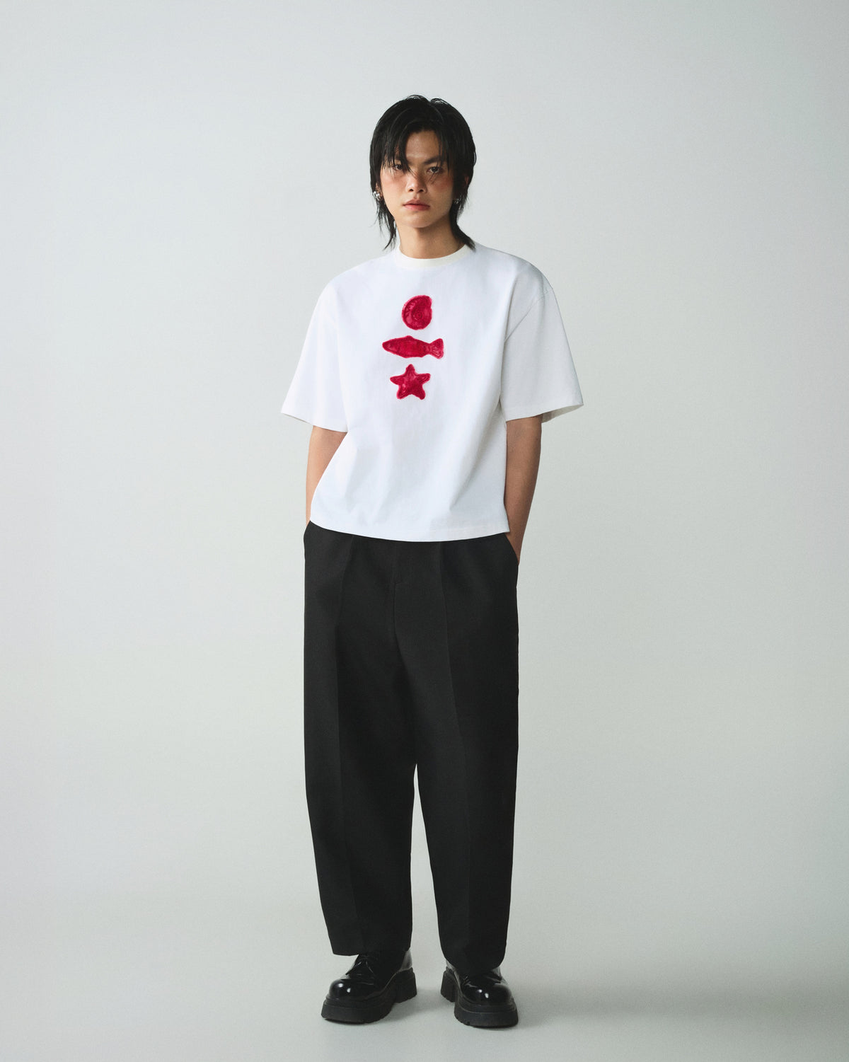 WHITE MARINE TEE