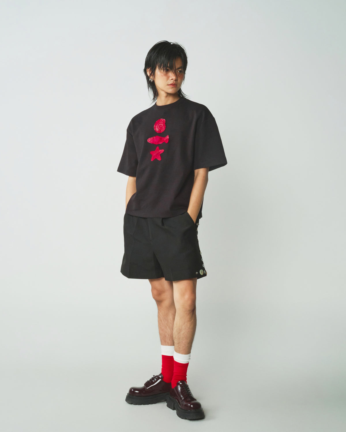 BLACK MARINE TEE