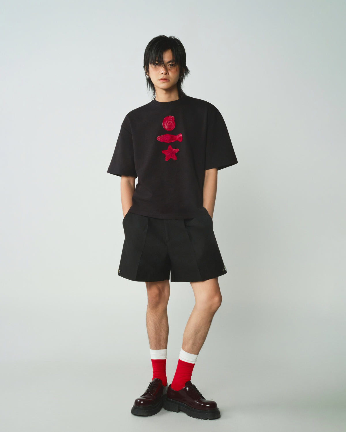 BLACK MARINE TEE