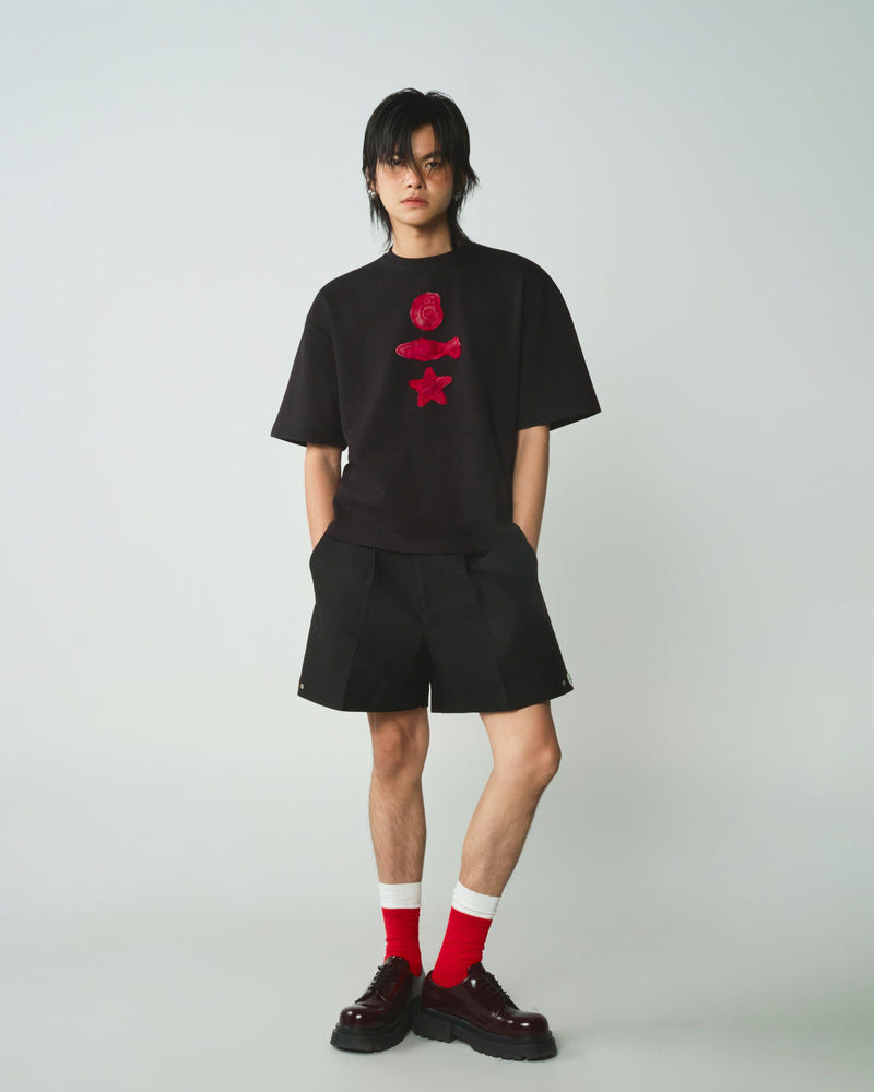 BLACK MARINE TEE