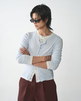 LONGSLEEVE DOUBLE PEARL BUTTON